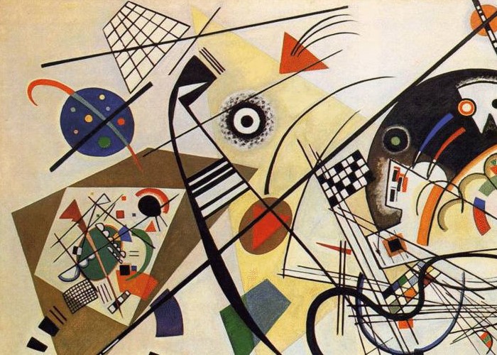 Transverse Line by Wassily Kandinsky, 1923 (Public domain).