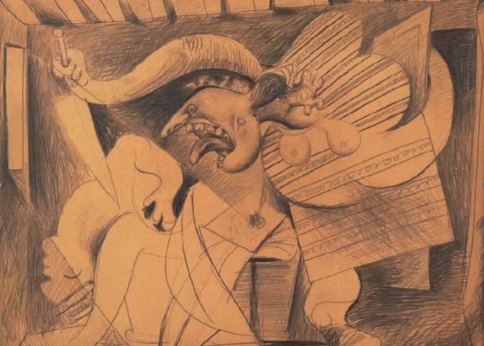 Pablo Picasso’s Drawing The Murder Le Meurtre 1934