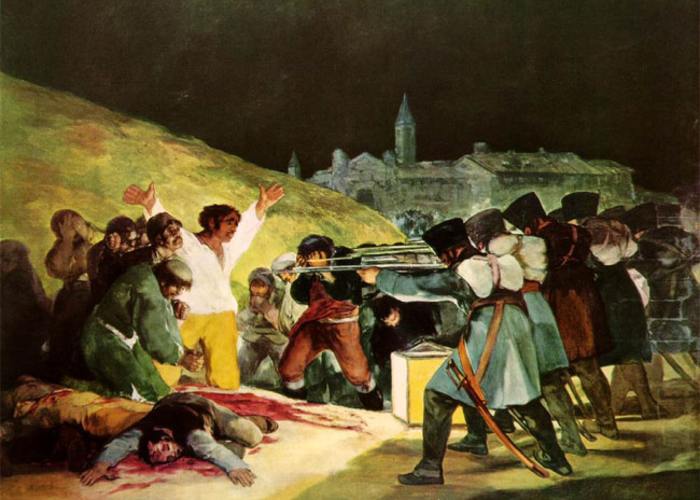 Francisco Goya Execution of Revolutionaries on the night of May 3, 1808 1814