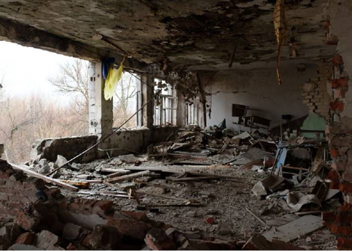 1. Damage to a building. Ukraine
